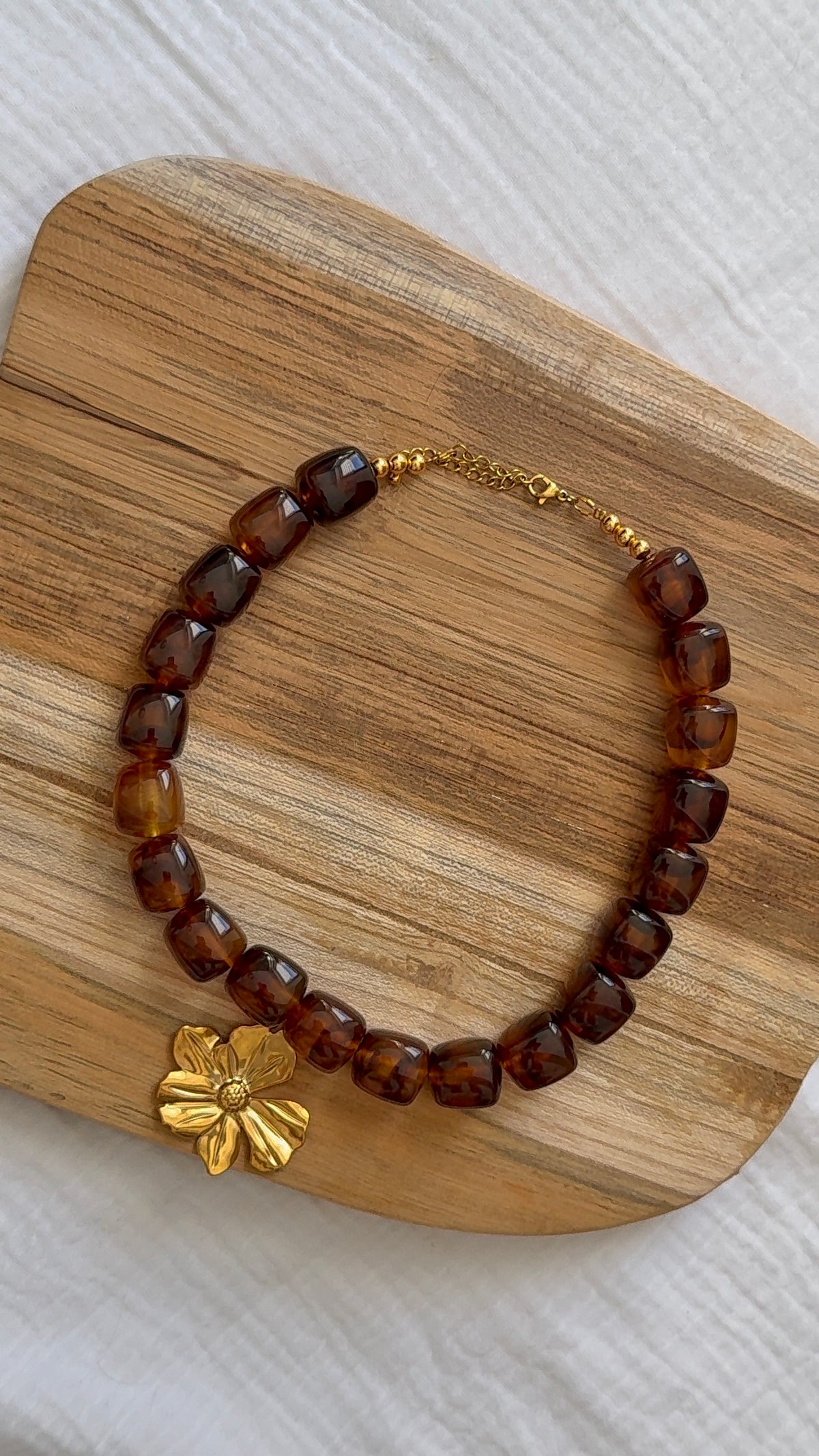 Collier Maé cannelle