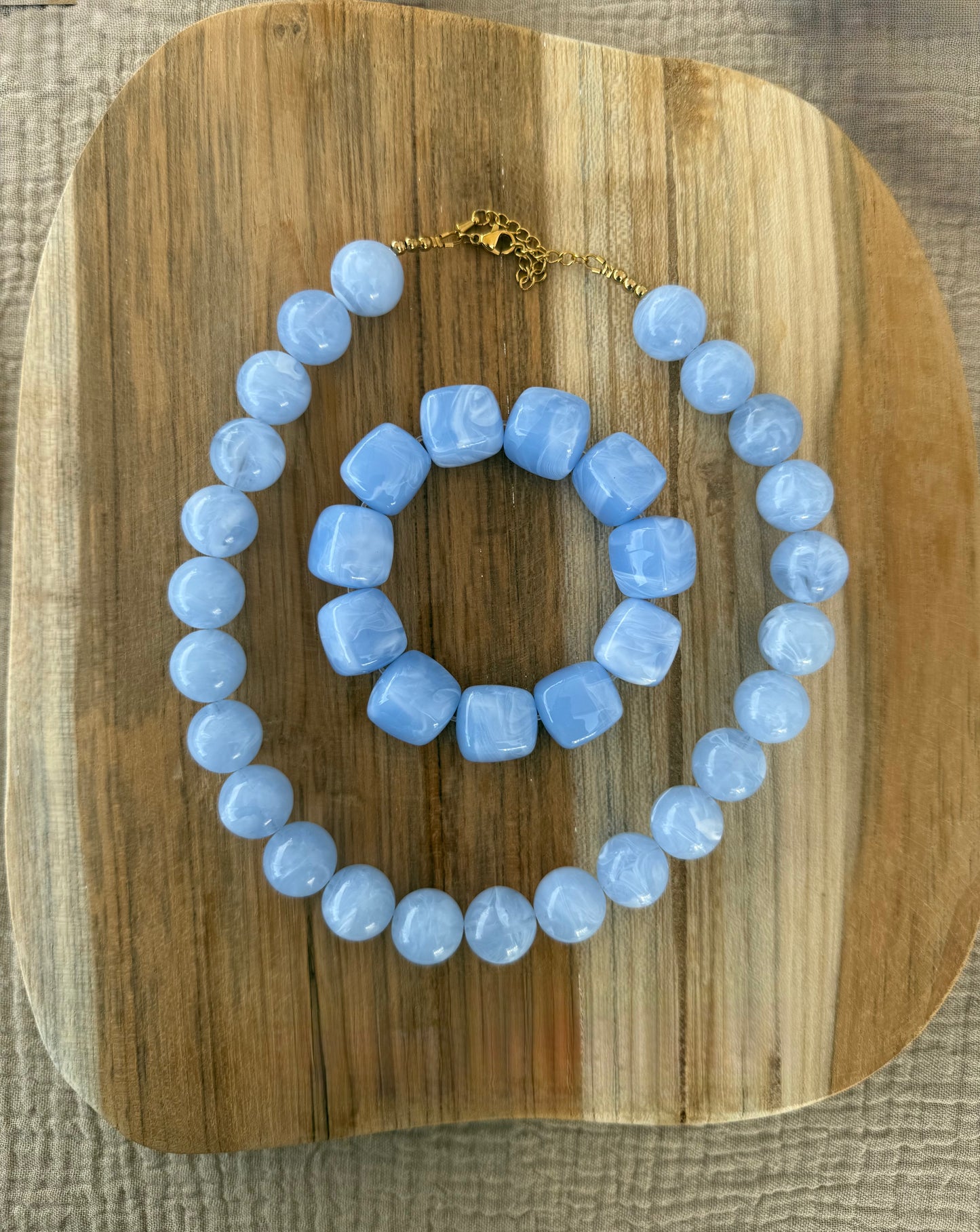 Parure bleu
