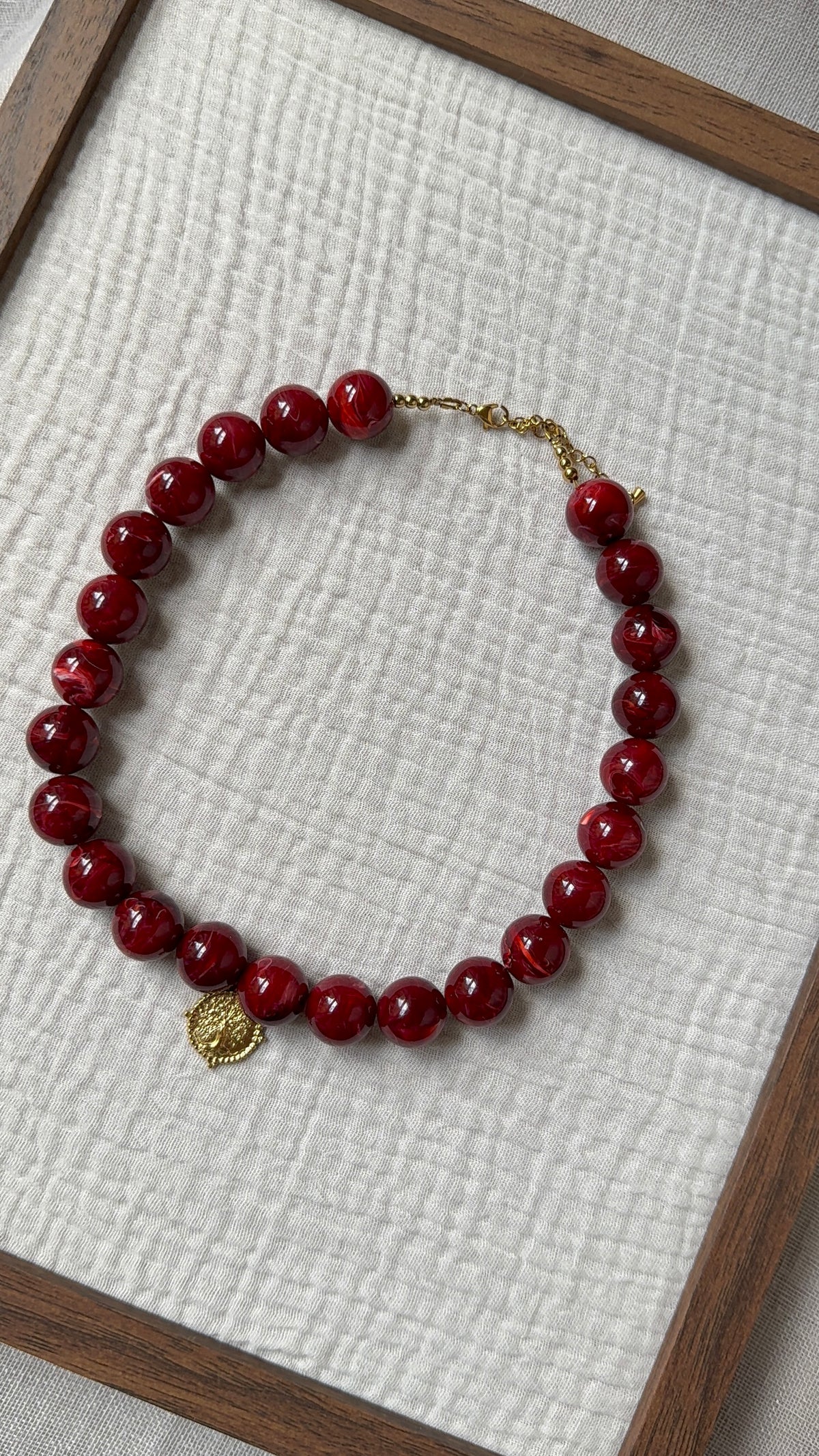Collier Chouchou cerise