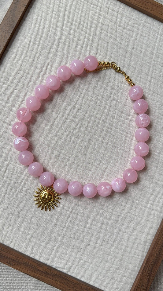 Collier Chouchou rose