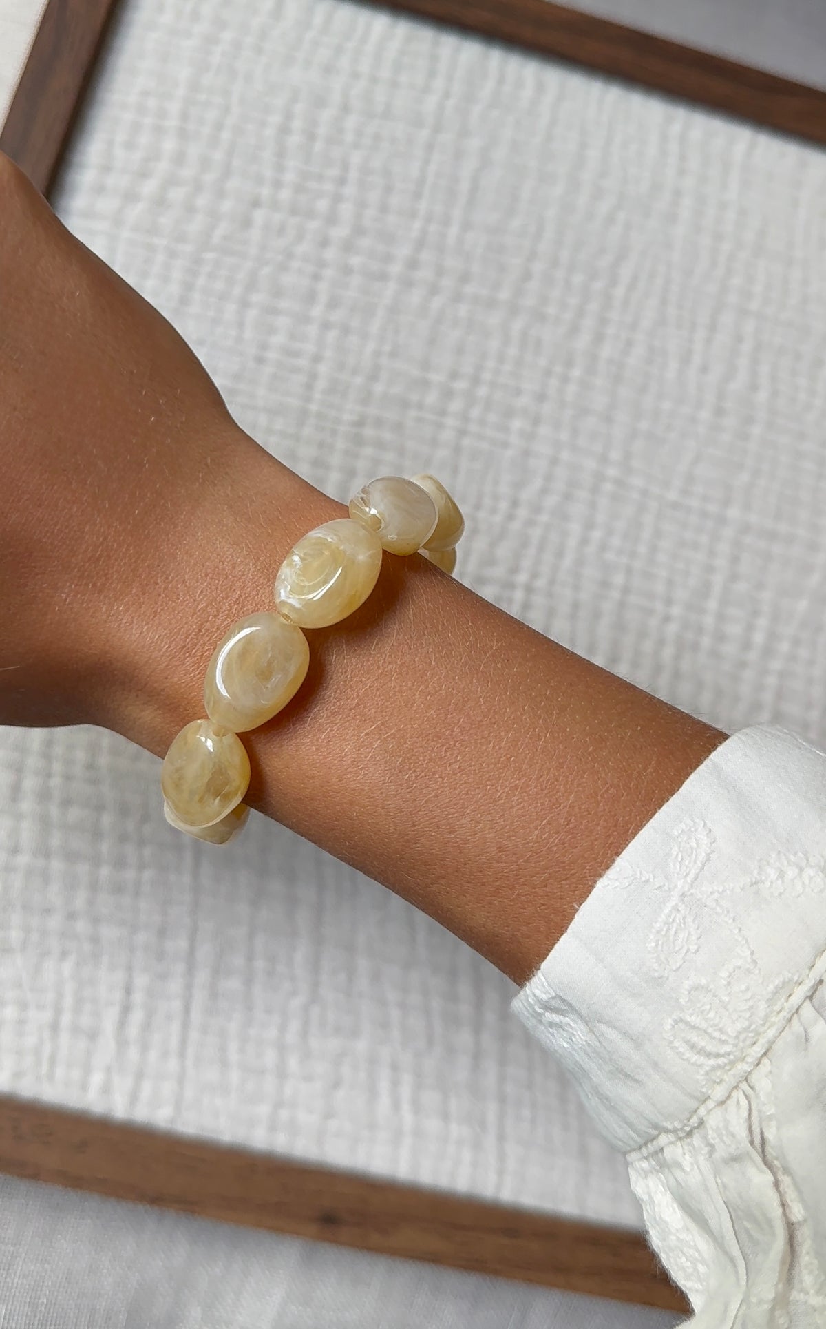 Bracelet Amande sable