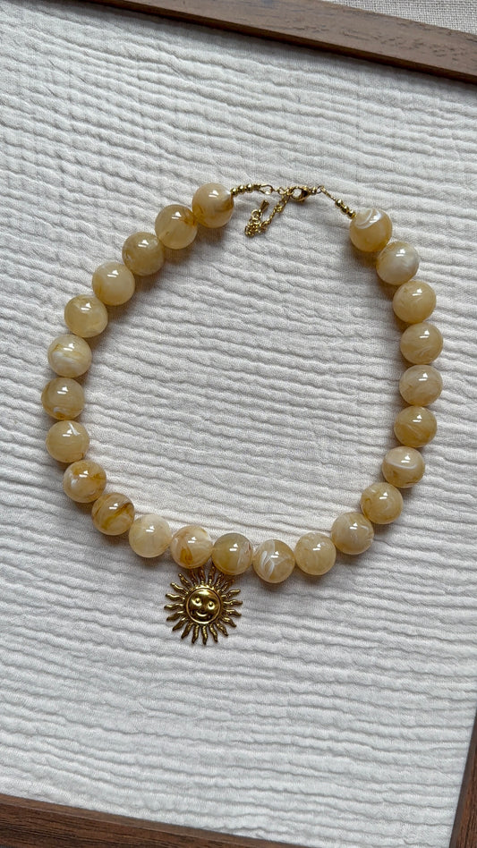 Collier Chouchou sable