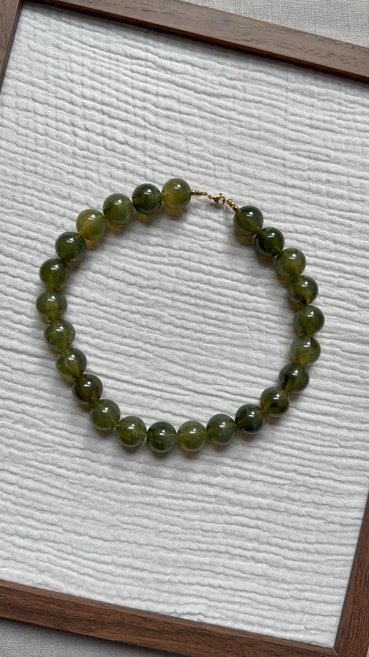 Collier Chouchou olive