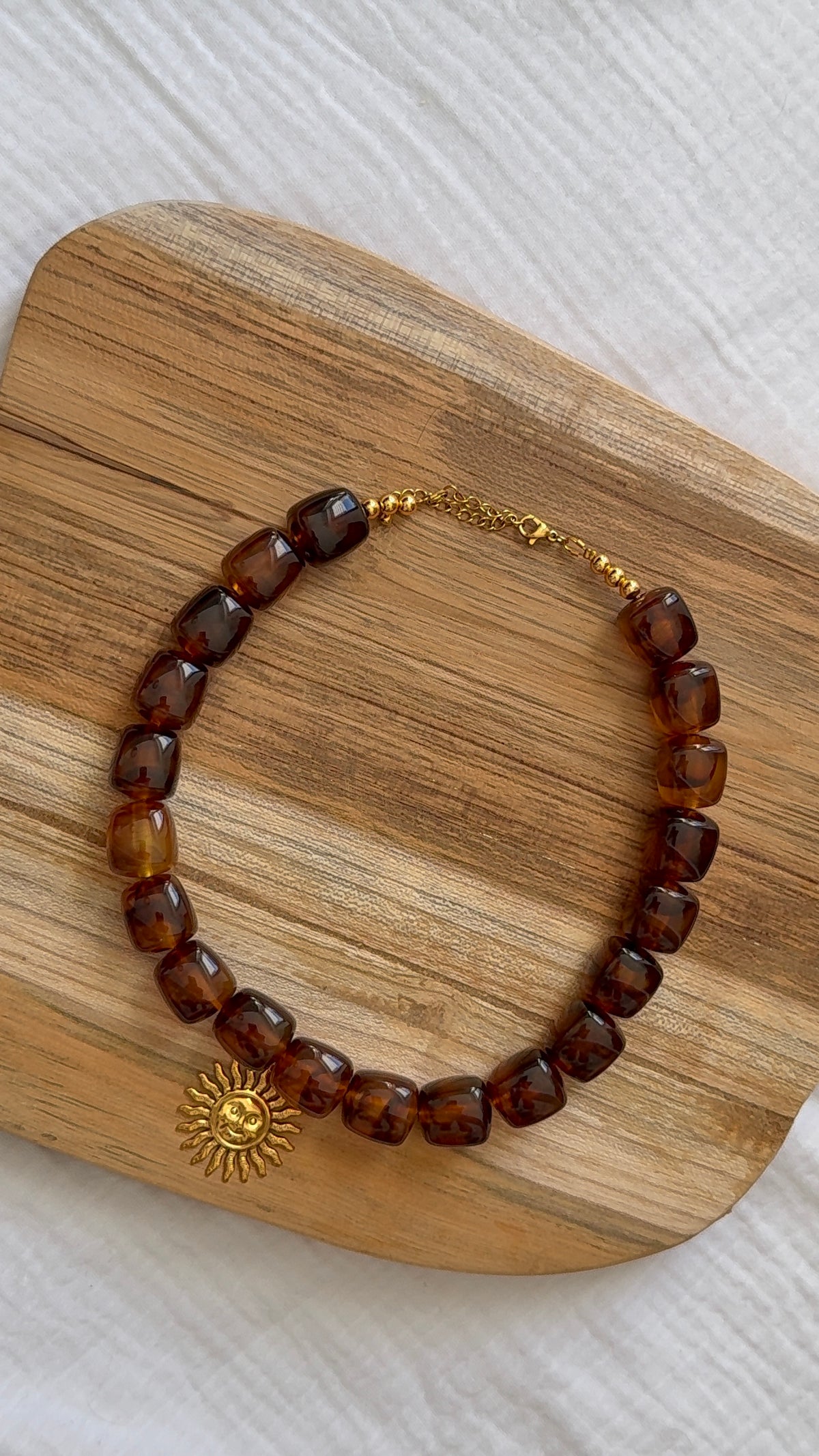 Collier Maé cannelle
