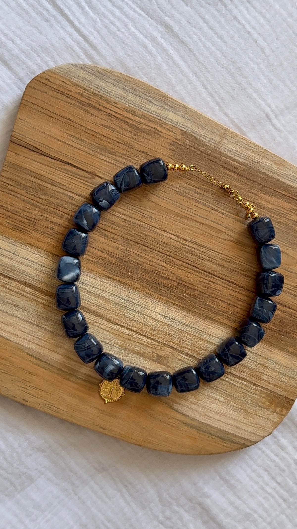 Collier Maé bleu