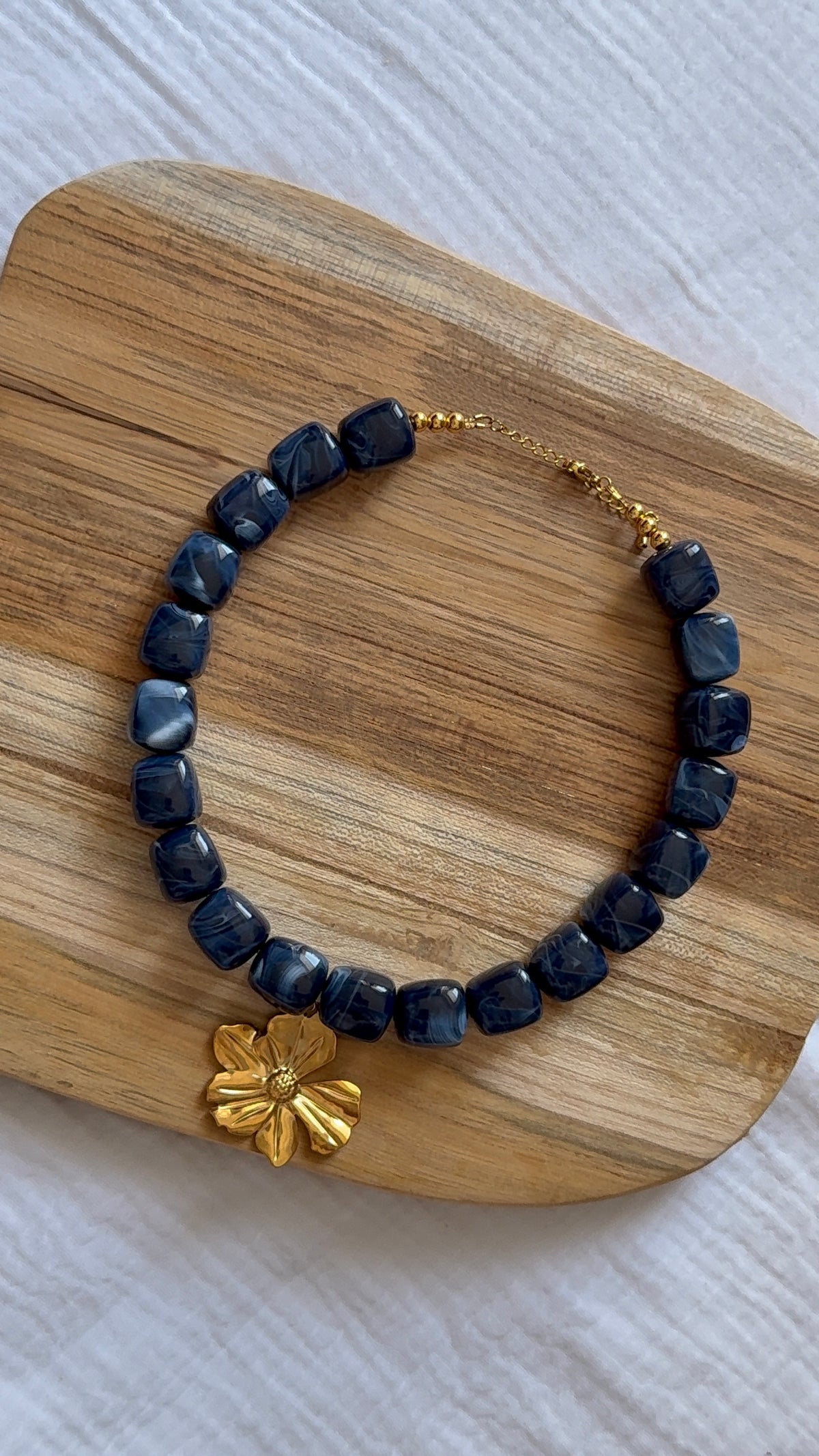 Collier Maé bleu