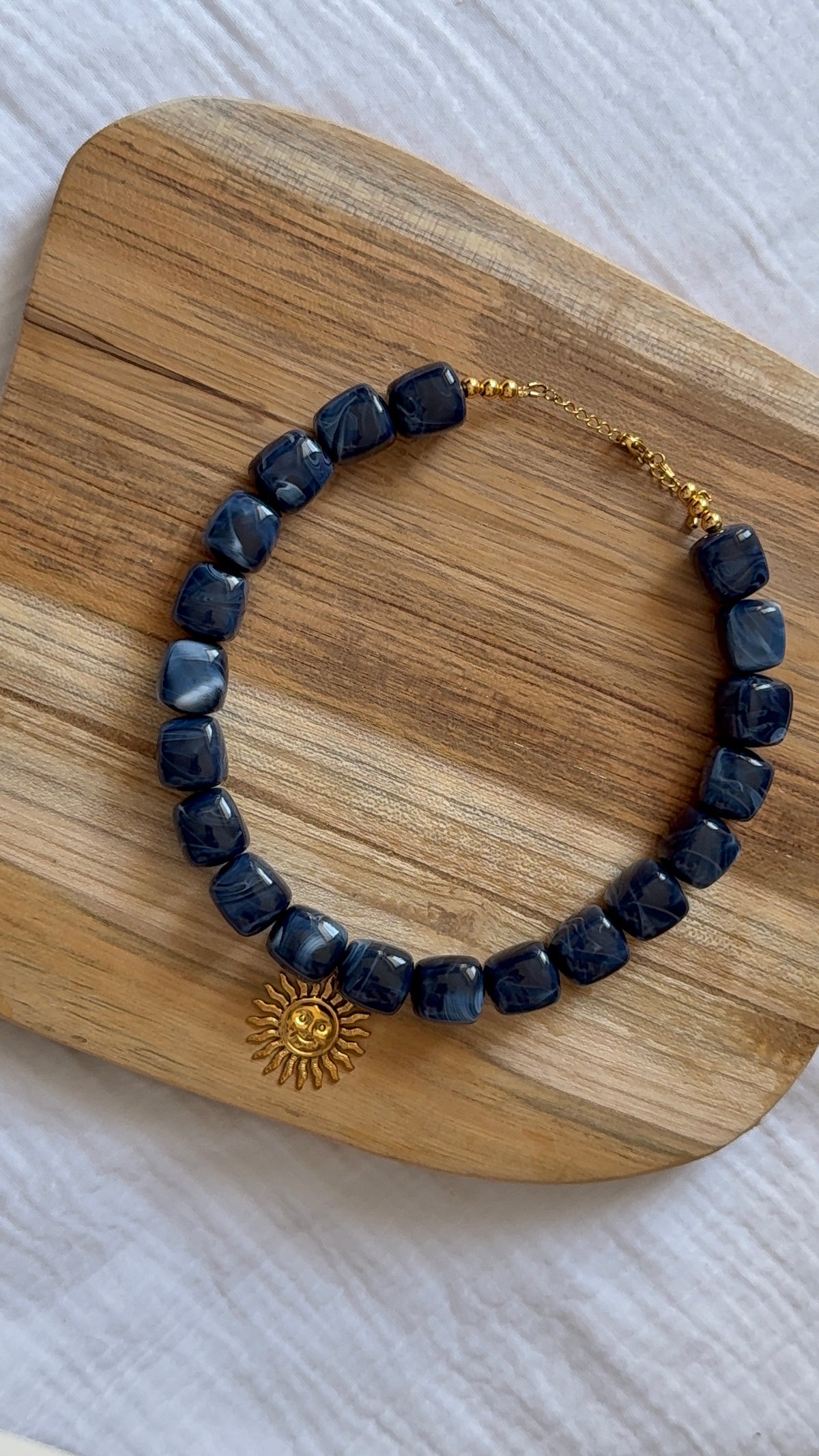 Collier Maé bleu