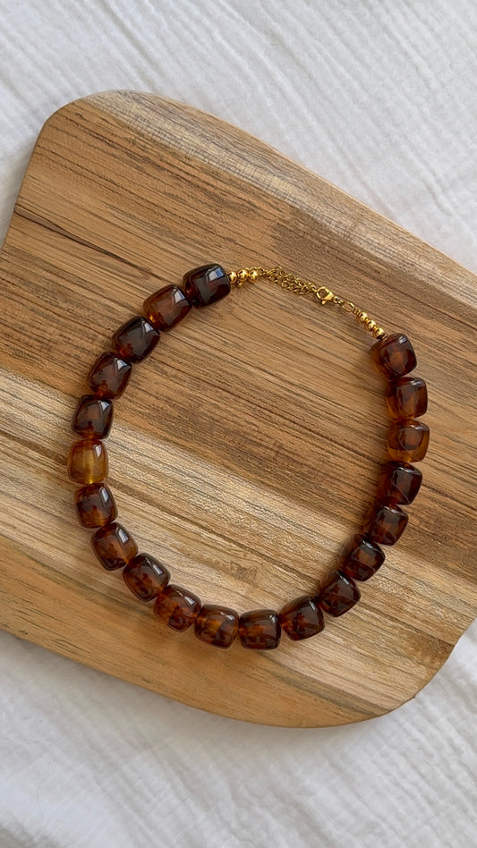 Collier Maé cannelle