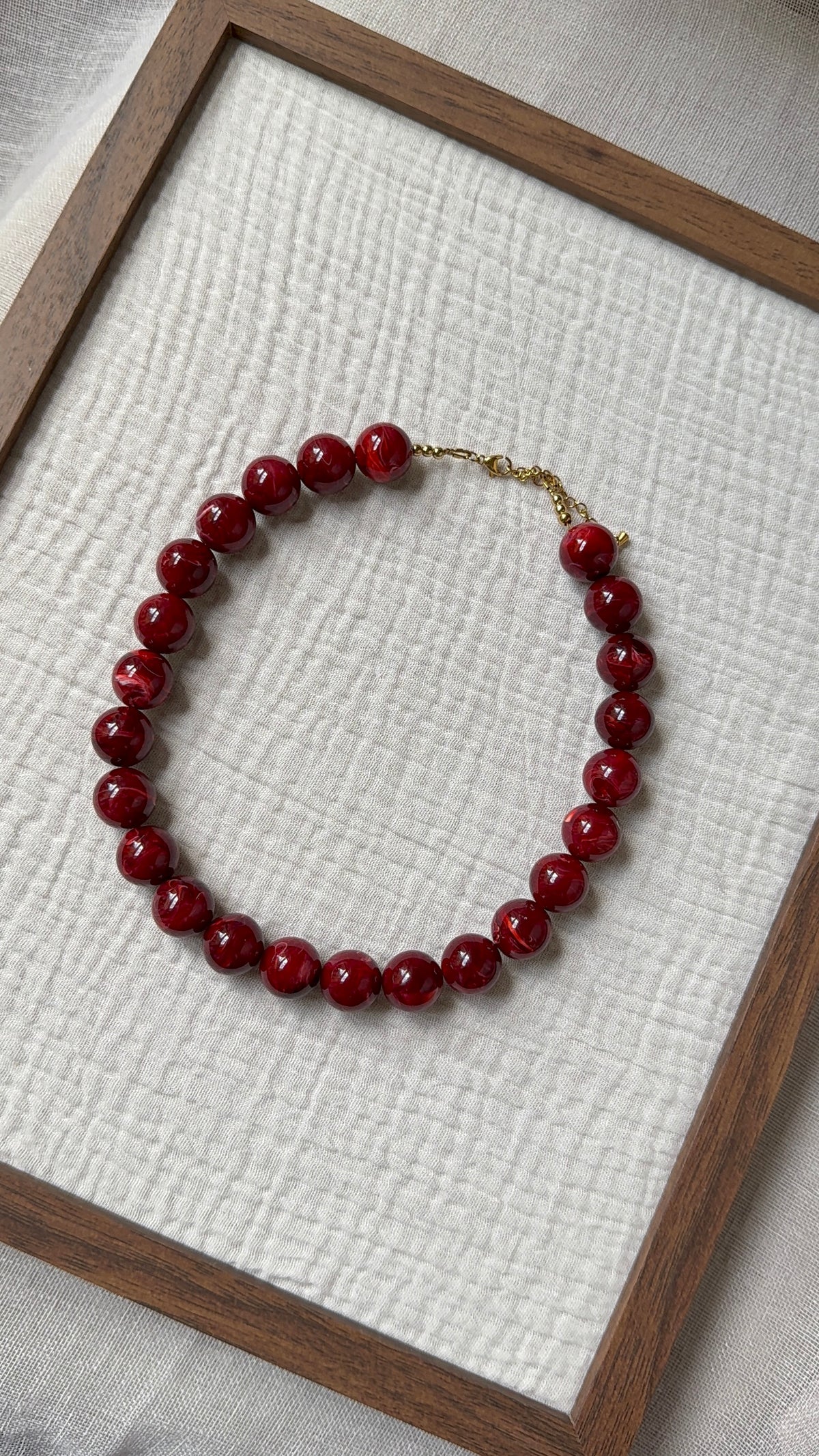 Collier Chouchou cerise