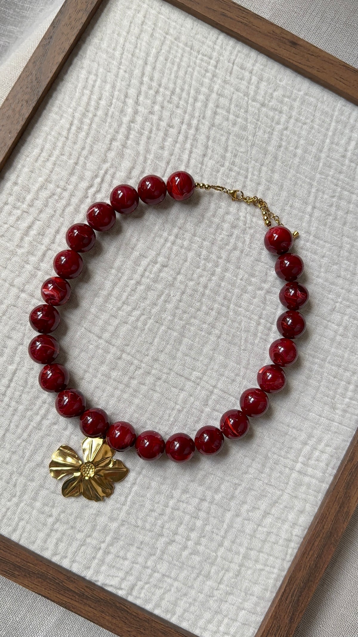 Collier Chouchou cerise