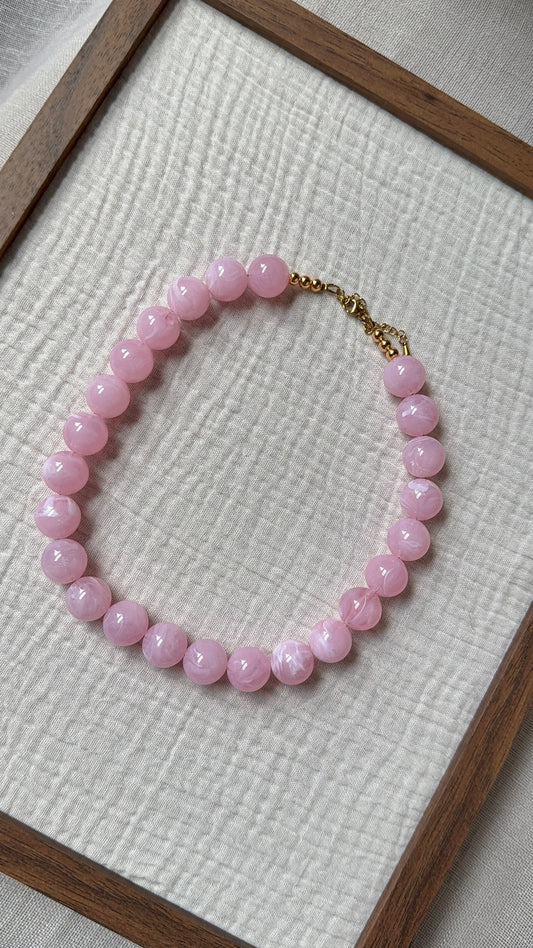 Collier Chouchou rose