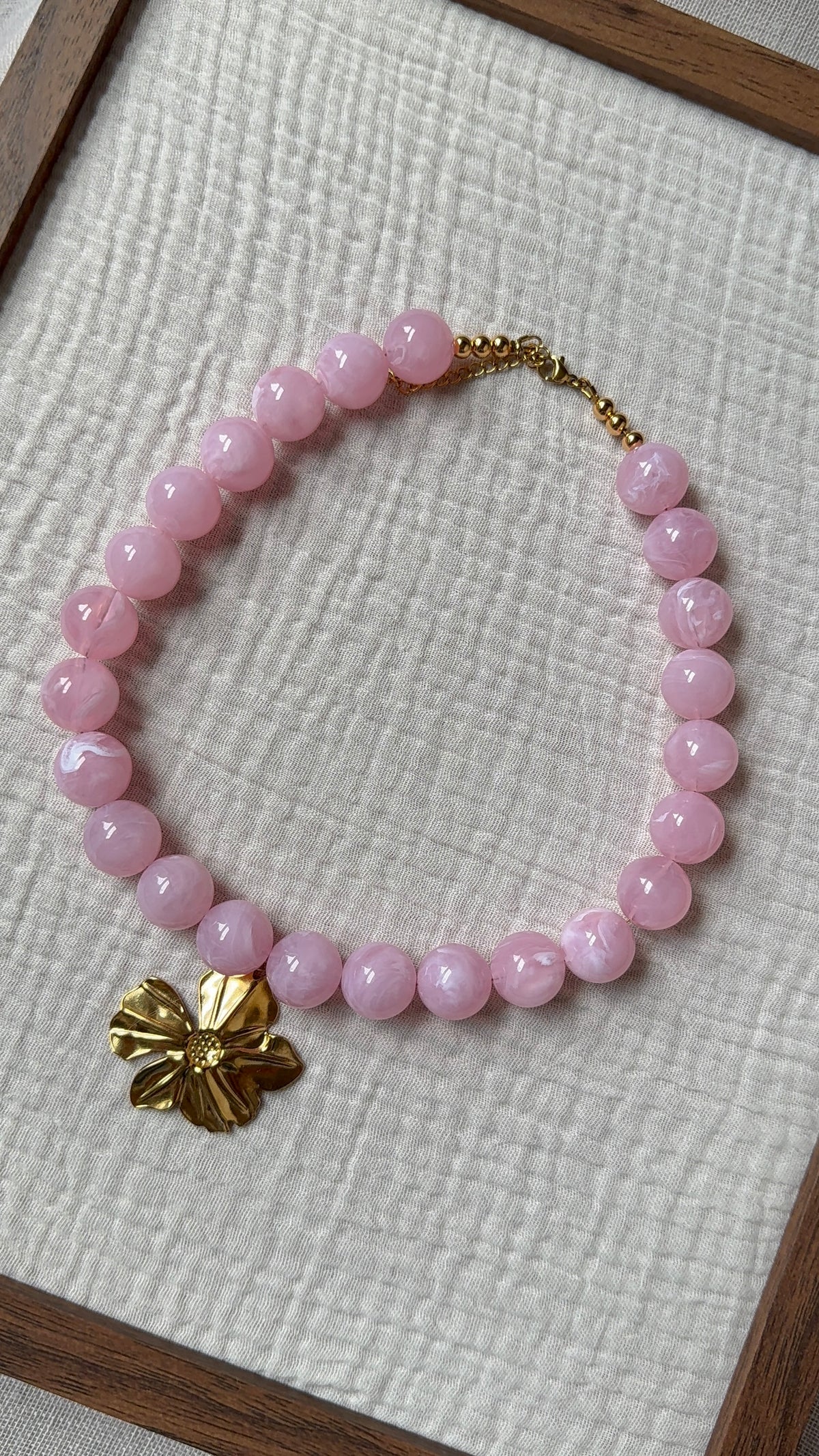 Collier Chouchou rose