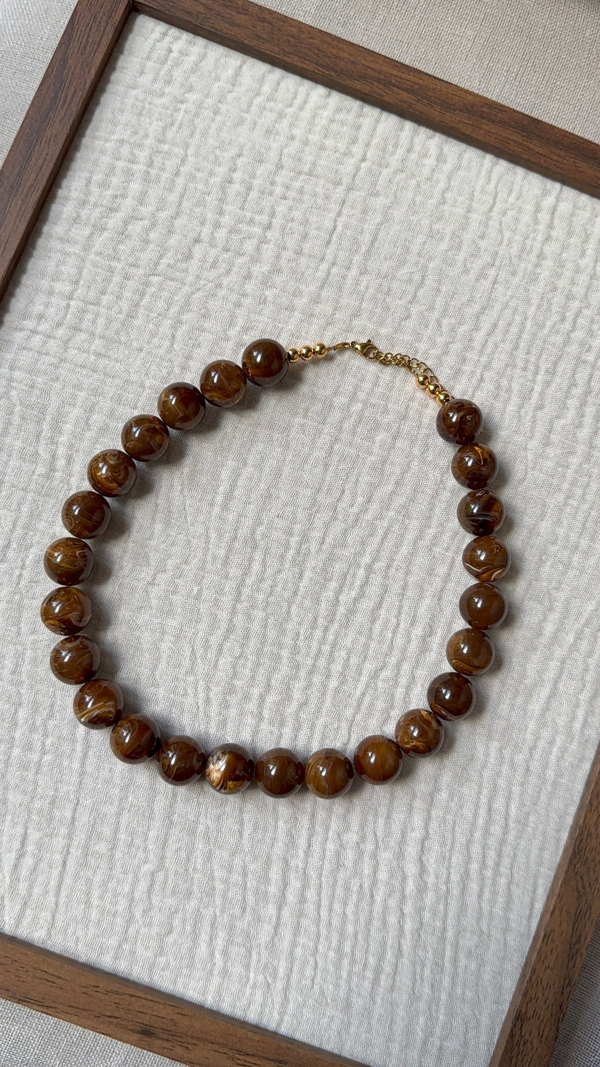 Collier Chouchou noisette