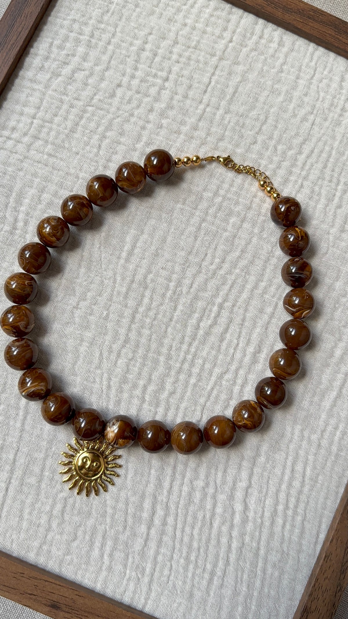 Collier Chouchou noisette