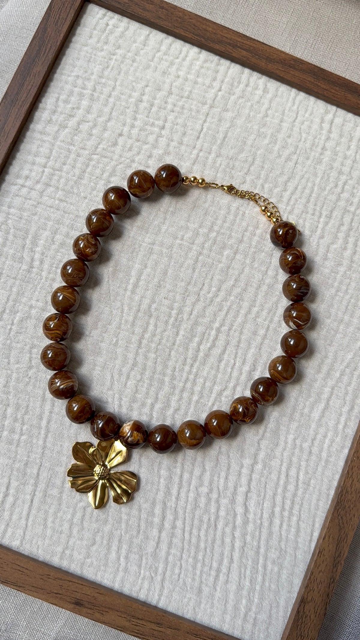 Collier Chouchou noisette