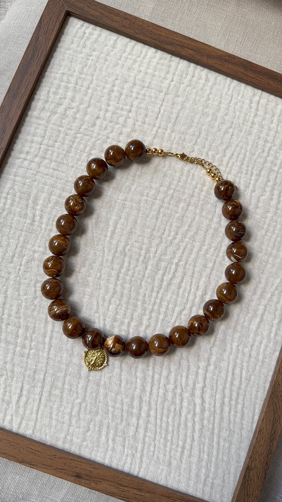 Collier Chouchou noisette