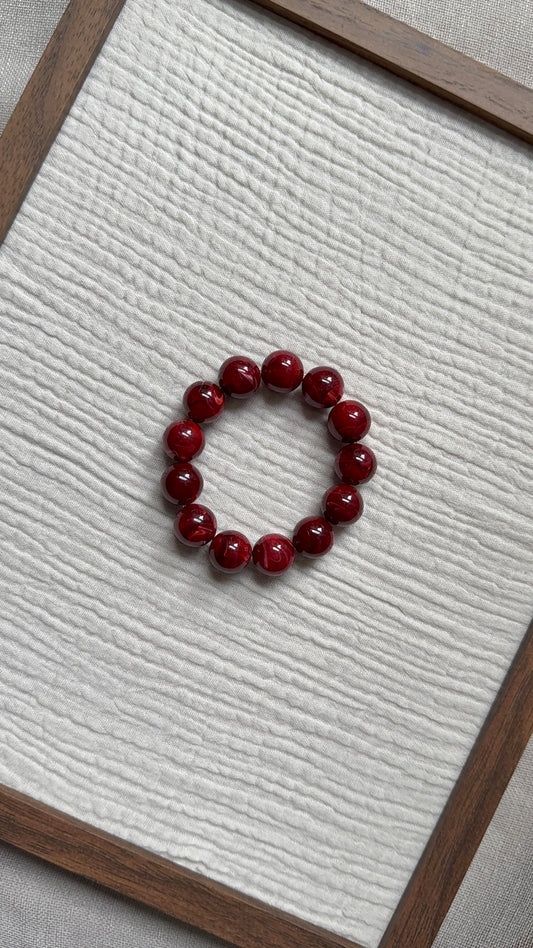 Bracelet Chouchou cerise