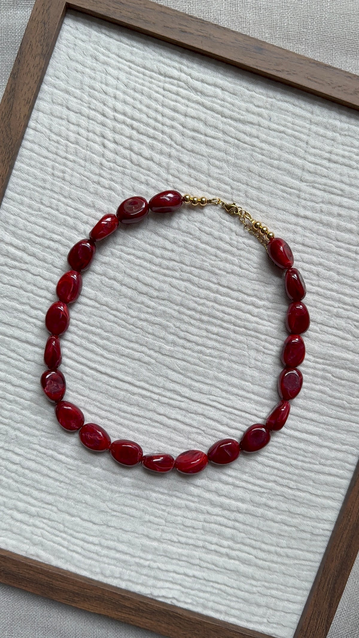 Collier Amande cerise