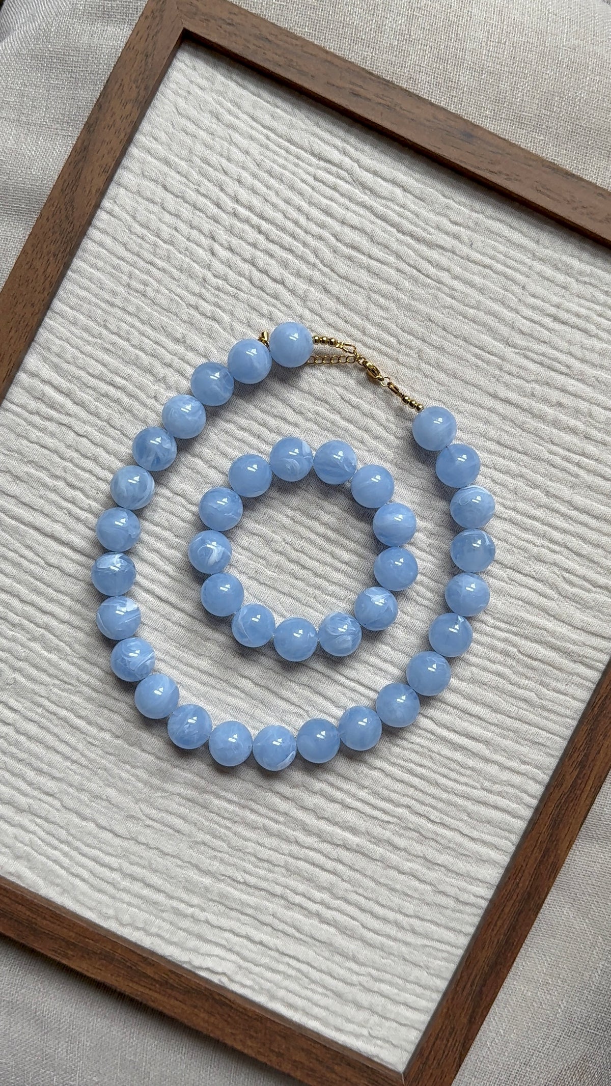 Parure Chouchou bleu