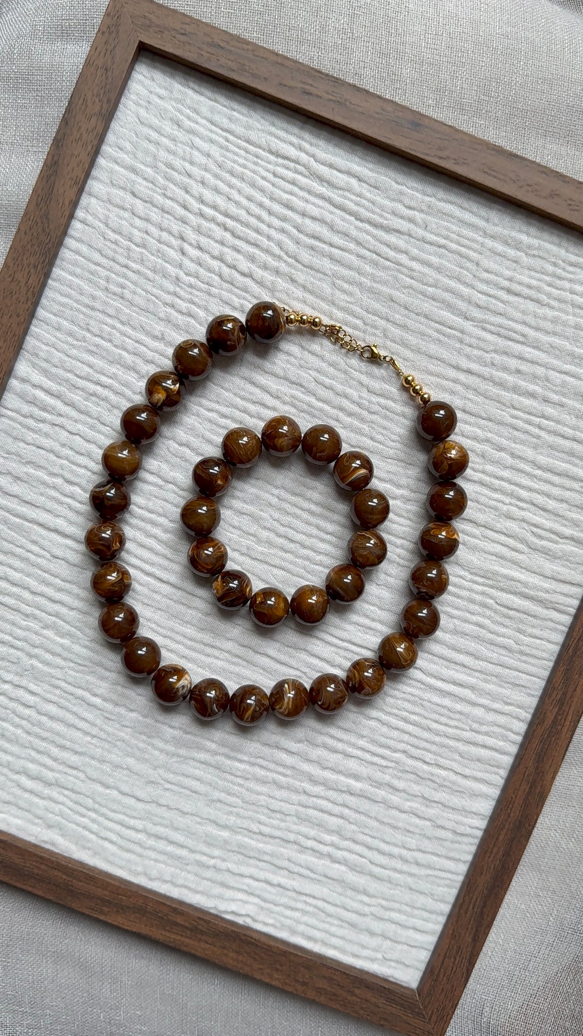 Parure Chouchou noisette