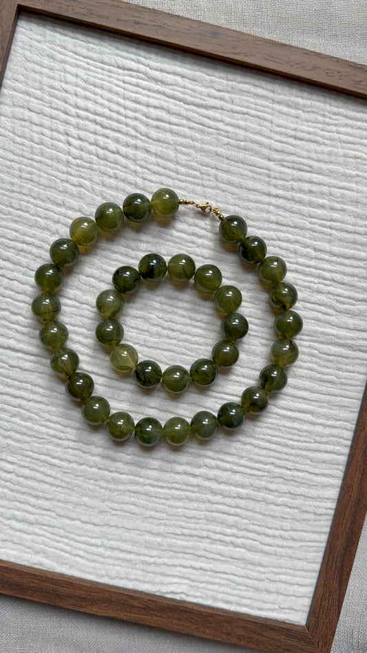 Parure Chouchou olive